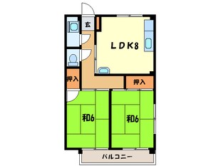 明神マンションⅠの物件間取画像